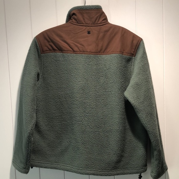 Jetty Pines pullover fleece jacket 3/4 snap front 3 pocket M - Picture 6 of 8